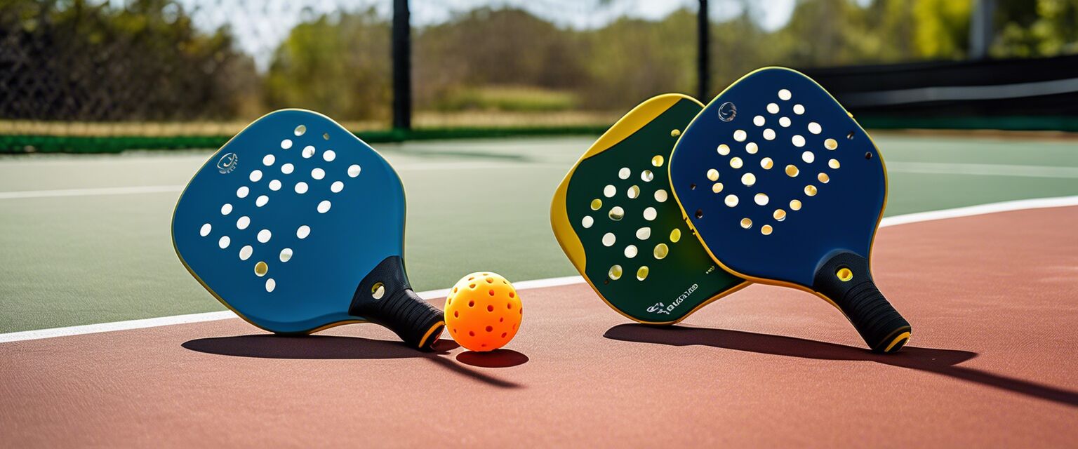 Selection of budget-friendly pickleball paddles